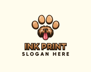 Paw Print Dog logo design