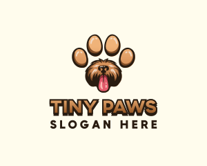 Paw Print Dog logo design