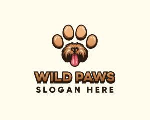 Paw Print Dog logo design