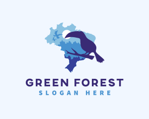Forest Brazil Toucan logo design