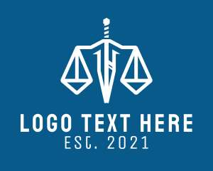 Scale - Sword Law Firm logo design