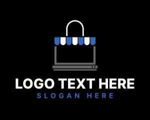 Online Shopping - Laptop Online Store logo design