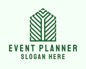 Green Building Structure  Logo
