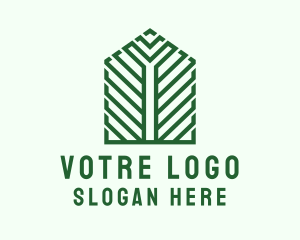 Green Building Structure  logo design