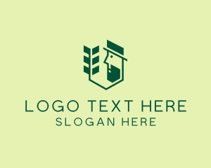 Plant - Green Gardener Man logo design