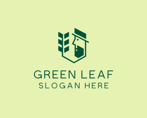 Green Gardener Man logo design