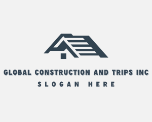 Roof Contractor Real Estate Logo