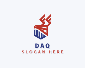 Politician - Military Eagle Shield logo design