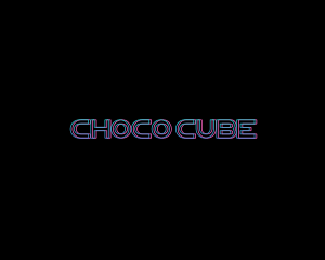 Dark - Neon Color Split Club Party logo design
