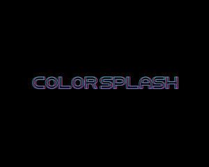 Neon Color Split Club Party logo design