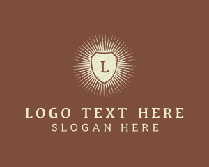 Branding - Retro Brand Shield logo design