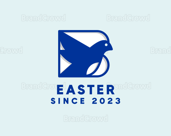 Blue Bird Letter B Logo