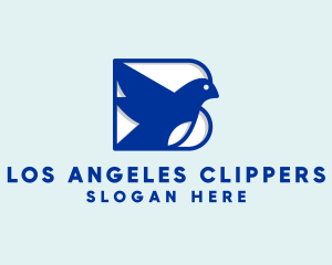 Blue Bird Letter B Logo