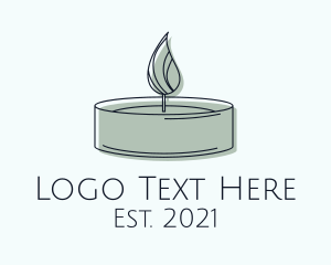 Wax - Scented Tealight Candle logo design