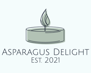 Scented Tealight Candle logo design