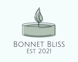 Scented Tealight Candle logo design