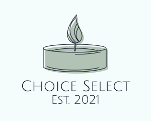 Scented Tealight Candle logo design