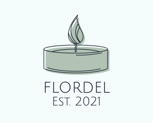 Scented Tealight Candle logo design