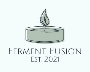 Scented Tealight Candle logo design