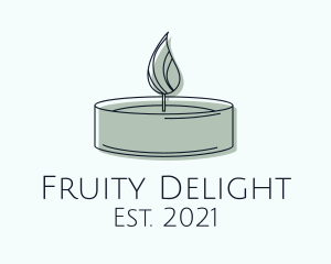 Scented Tealight Candle logo design