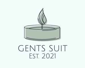 Scented Tealight Candle logo design