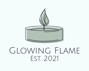 Candle - Scented Tealight Candle logo design