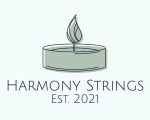 Scented Tealight Candle logo design