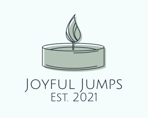 Scented Tealight Candle logo design