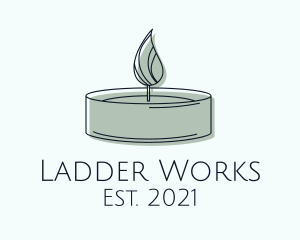 Scented Tealight Candle logo design