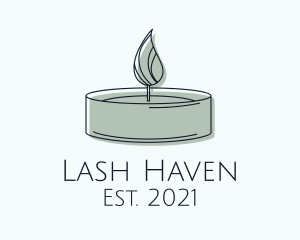 Scented Tealight Candle logo design