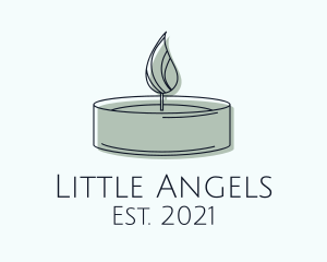 Scented Tealight Candle logo design