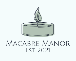 Scented Tealight Candle logo design