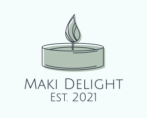 Scented Tealight Candle logo design