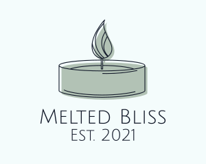 Scented Tealight Candle logo design