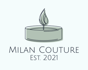 Scented Tealight Candle logo design