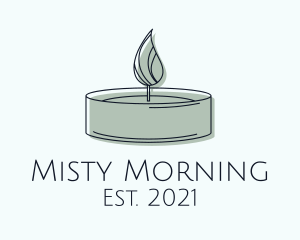 Scented Tealight Candle logo design