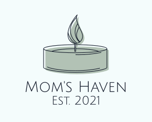 Scented Tealight Candle logo design