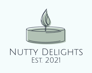 Scented Tealight Candle logo design