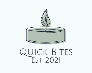 Scented Tealight Candle logo design