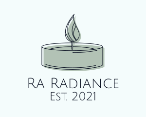 Scented Tealight Candle logo design