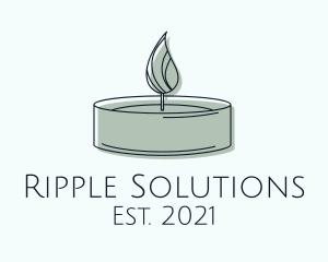 Scented Tealight Candle logo design