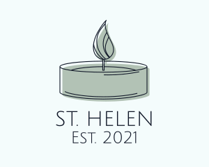 Scented Tealight Candle logo design