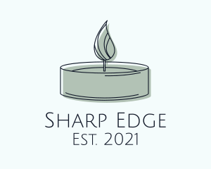 Scented Tealight Candle logo design