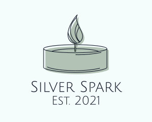 Scented Tealight Candle logo design