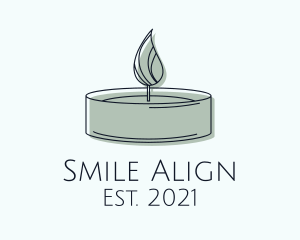 Scented Tealight Candle logo design