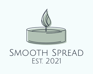 Scented Tealight Candle logo design