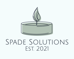 Scented Tealight Candle logo design