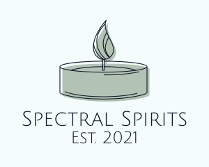 Scented Tealight Candle logo design