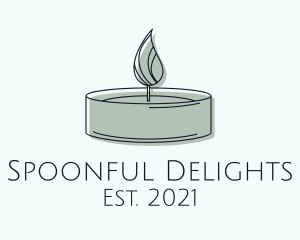 Scented Tealight Candle logo design