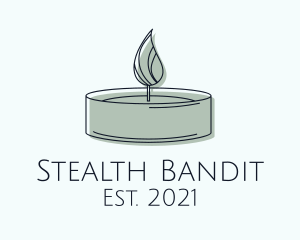 Scented Tealight Candle logo design